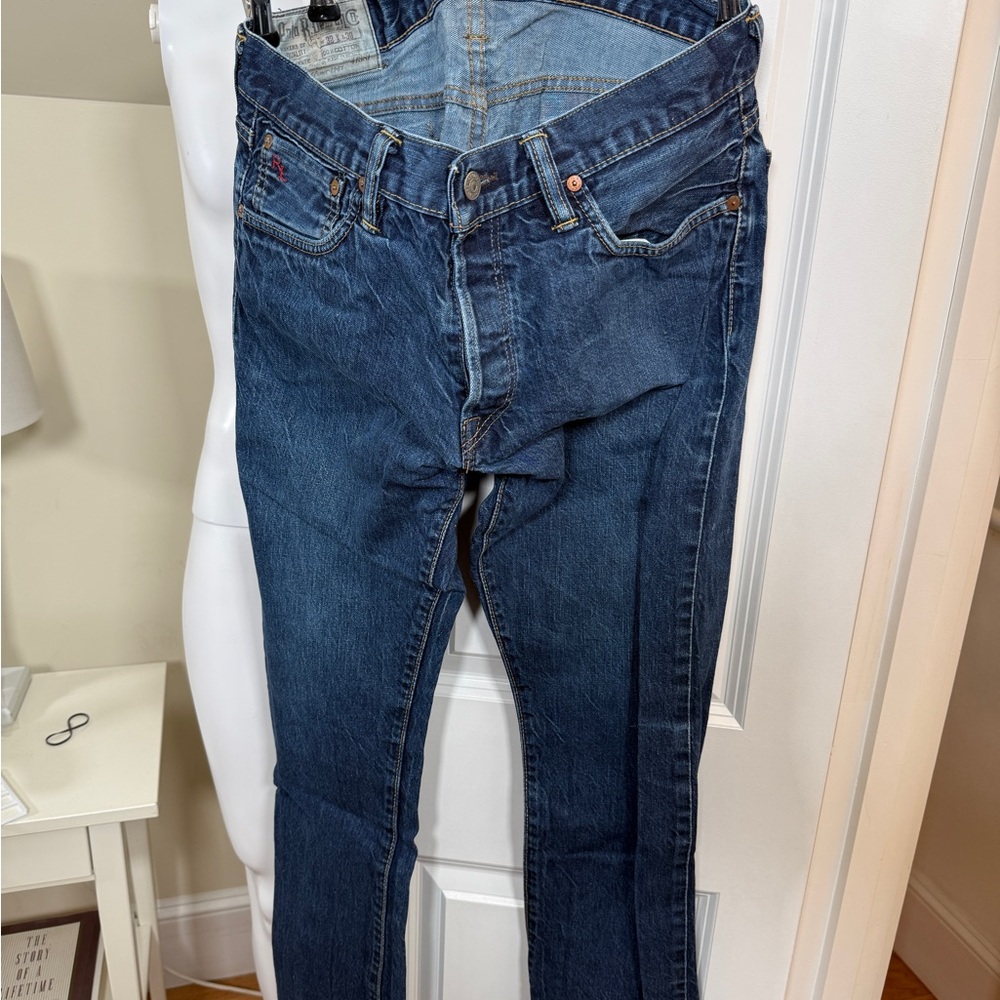 Polo Ralph Lauren Varik Jeans 32x30 Dark Wash Straight RL Logo